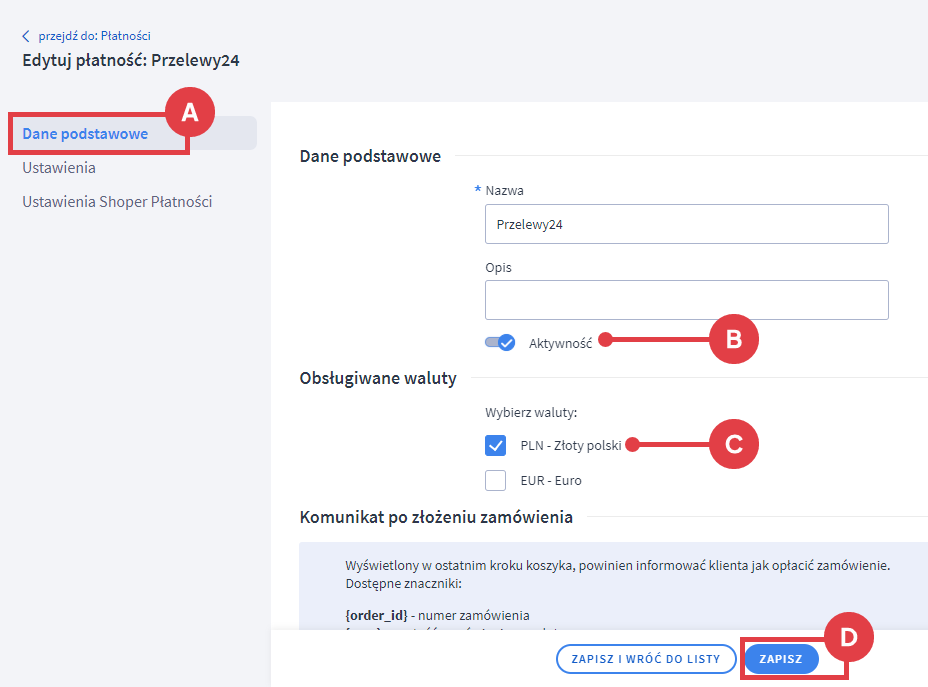 Przelewy24: Jak Aktywować Płatność W Sklepie? » Shoper Learn